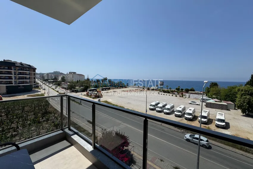 Purchase One bedroom apartment with furniture and sea view at a bargain price — Kargicak, Alanya 15 