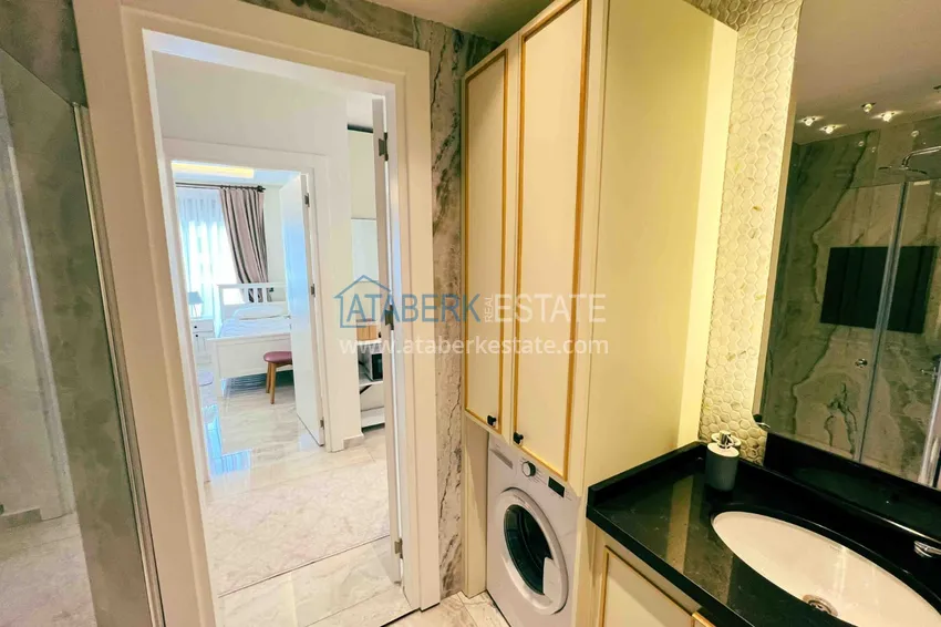 Purchase Short term rent apartment 2+1 in a cozy complex - the center of Alanya, next to Cleopatra beach 14 