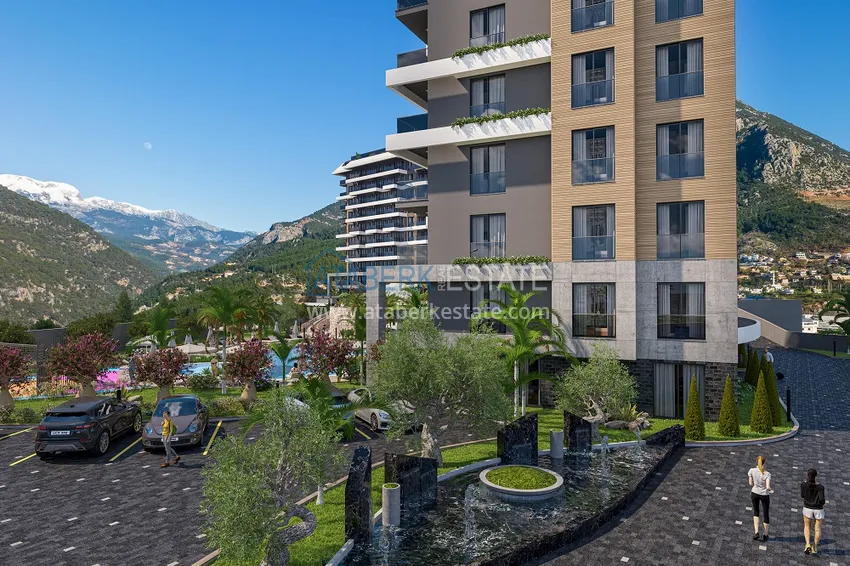 1+1 apartment from an investor in a complex under construction — Alanya, Kestel district 15 