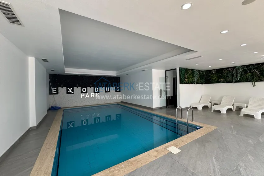 2+1 duplex with furniture and mountain views in a young modern complex, Oba district — Alanya 18