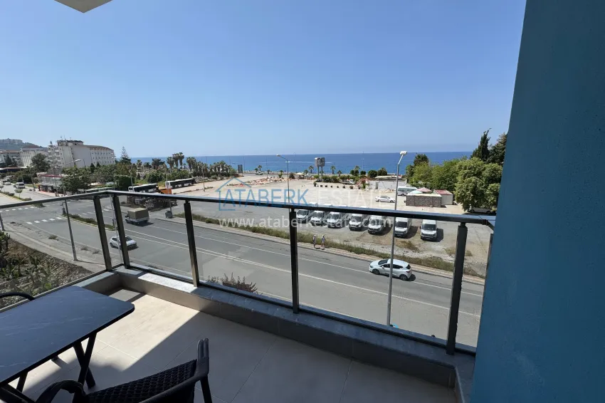 Purchase One bedroom apartment with furniture and sea view at a bargain price — Kargicak, Alanya 16 