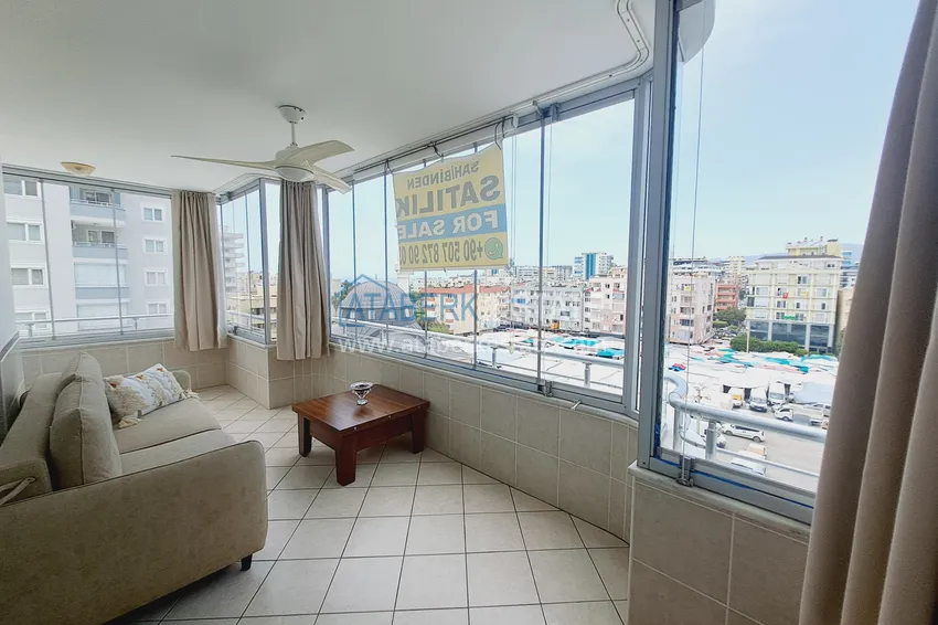 Purchase  Apartment 2+1 with furniture and glazed balconies - from the owner, Mahmutlar center, 300 m to the sea 15 