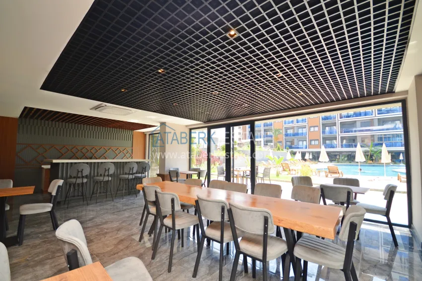 Apartment 1+1 with sea view in a prestigious complex — Kargicak district, 200 meters from the sea 17 