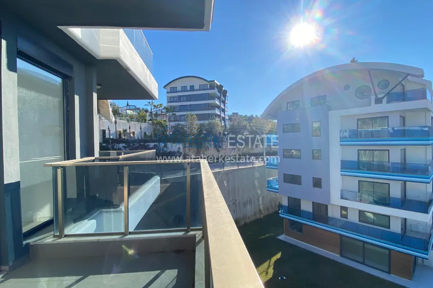 Purchase  Apartment with sea view and new furniture in a family complex — Kargicak, Alanya 16 