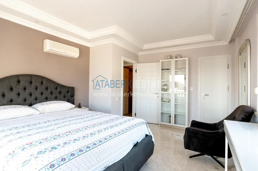 Purchase  Furnished 3+1 villa in Alanya, with spectacular panoramic views — Tepe mountain area 17 