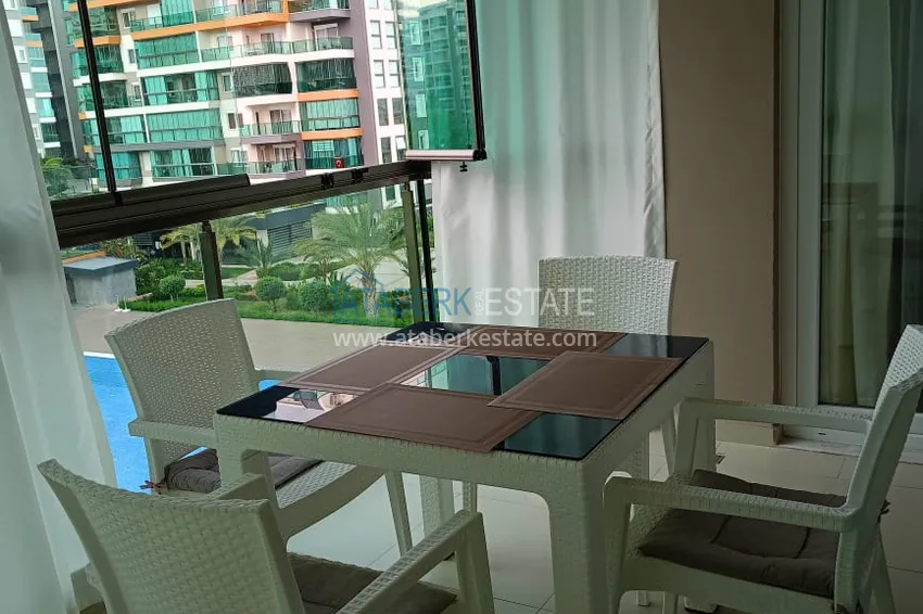 Purchase  Turnkey 1+1 apartment with a glazed balcony in a complex with a private beach — Avsallar, Alanya 18 