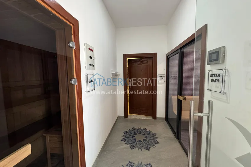 2+1 duplex with furniture and mountain views in a young modern complex, Oba district — Alanya 22
