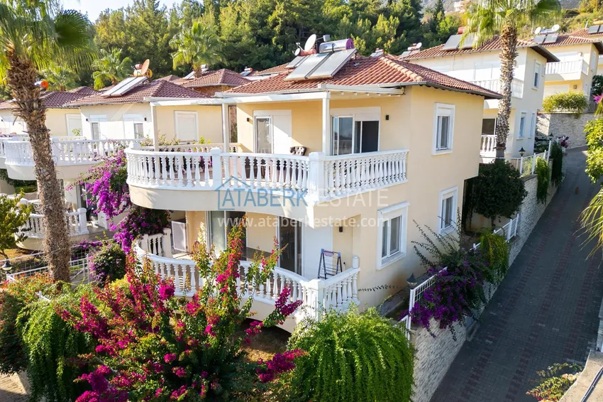 Furnished 3+1 villa in Alanya, with spectacular panoramic views — Tepe mountain area 4 