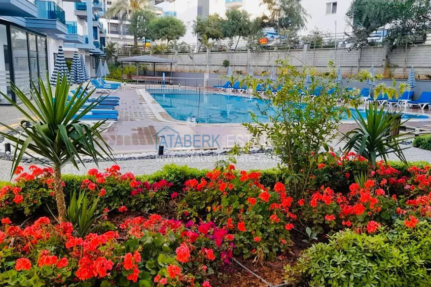 2+1 duplex with furniture and mountain views in a young modern complex, Oba district — Alanya 1