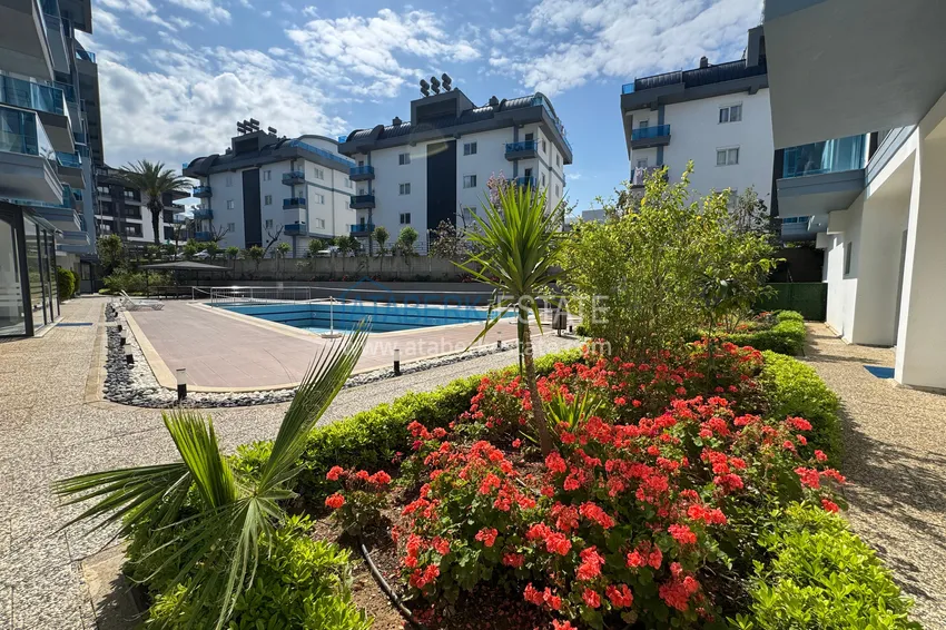 2+1 duplex with furniture and mountain views in a young modern complex, Oba district — Alanya 4