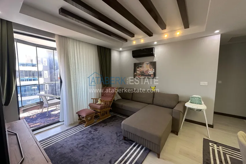 Purchase  2+1 apartment with furniture and sea and mountain views in a luxury complex — Alanya, Mahmutlar district 1 