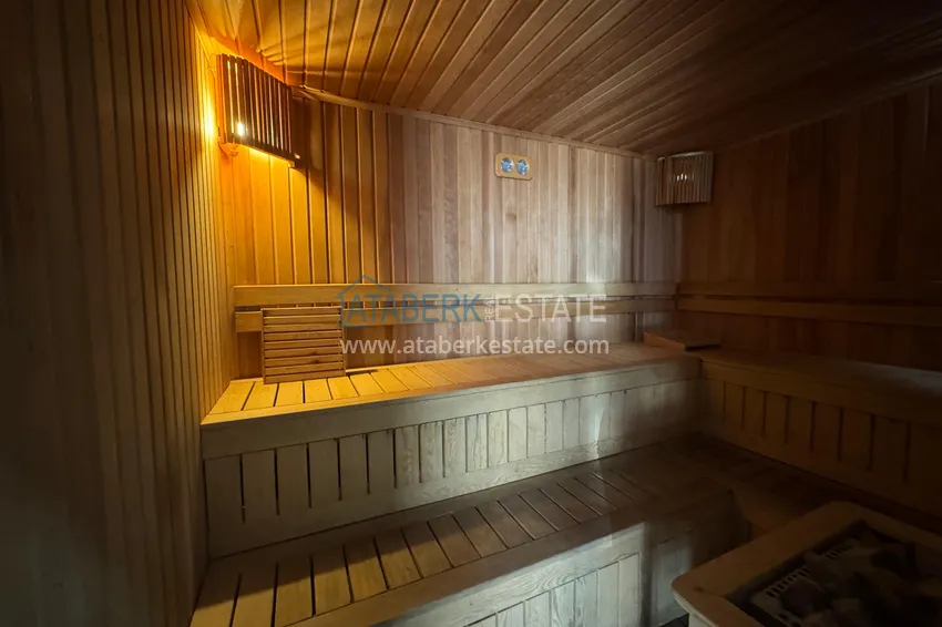 2+1 duplex with furniture and mountain views in a young modern complex, Oba district — Alanya 25