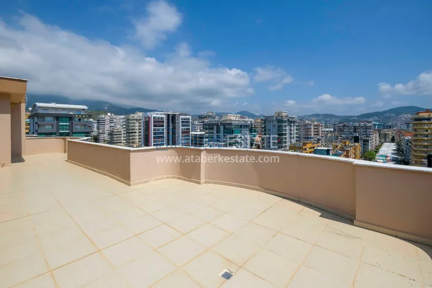 Purchase  4+1 penthouse duplex with mountain and sea views — Alanya, Mahmutlar district  24 