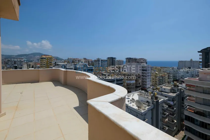 Purchase  4+1 penthouse duplex with mountain and sea views — Alanya, Mahmutlar district  25 