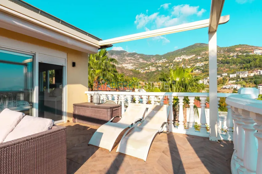 Purchase  Furnished 3+1 villa in Alanya, with spectacular panoramic views — Tepe mountain area 26 