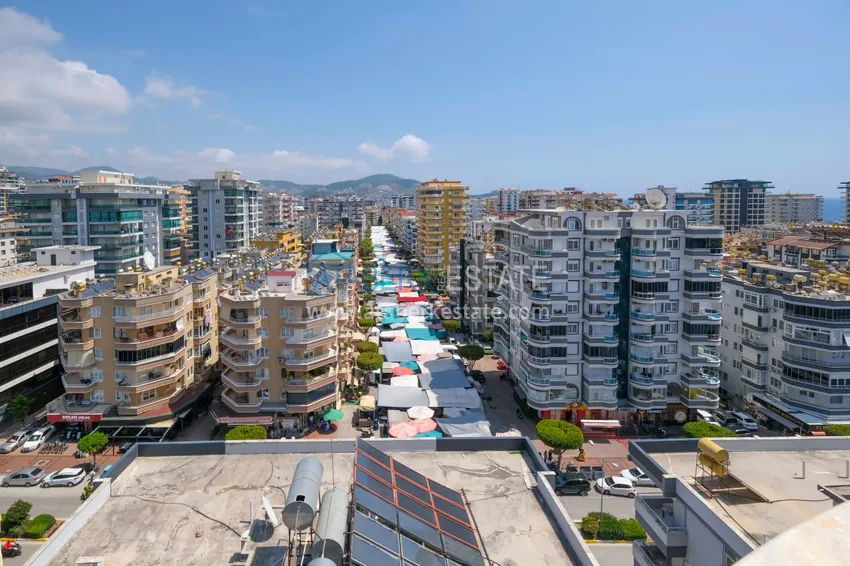 Purchase  4+1 penthouse duplex with mountain and sea views — Alanya, Mahmutlar district  28 