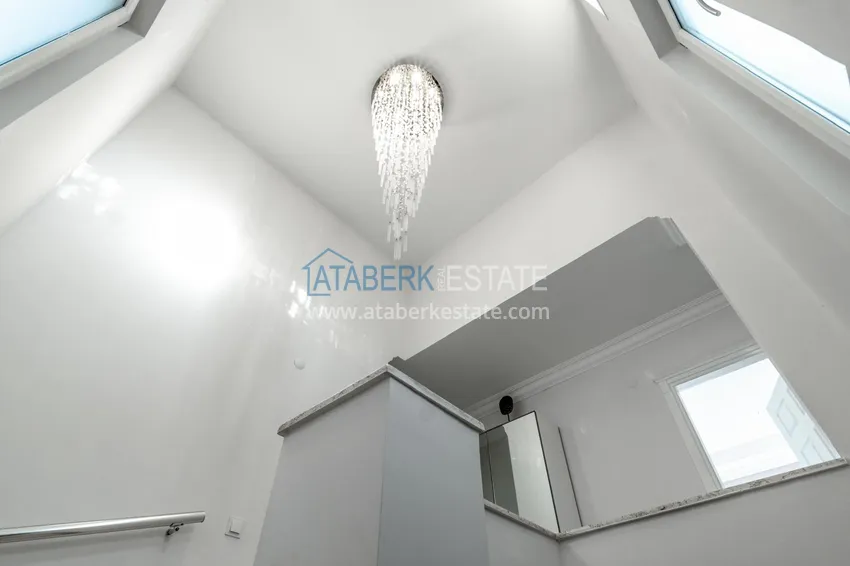 Purchase  Furnished 3+1 villa in Alanya, with spectacular panoramic views — Tepe mountain area 29 