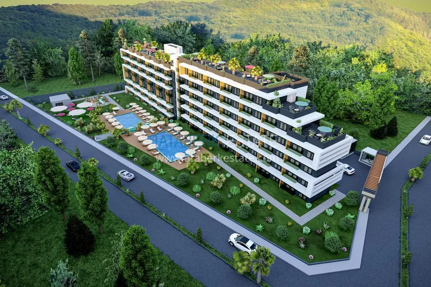 Apartment 1+1 in a complex with a hotel concept — Antalya, Altintash district 2 