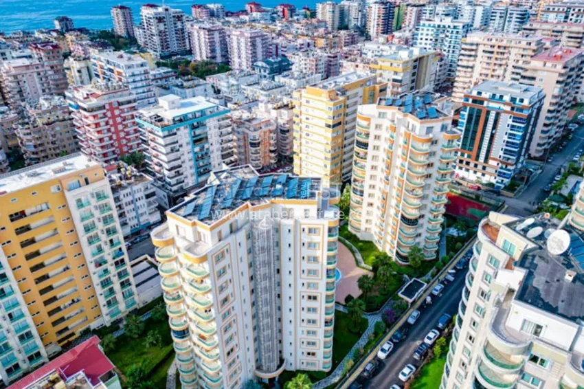 Apartment 1+1 with furniture, sea view and glazed balcony - Alanya, Mahmutlar district 2 