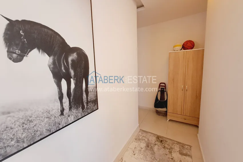 Purchase Turnkey 1+1 apartment with garden view in a hotel-type complex — Alanya, Mahmutlar district 2 