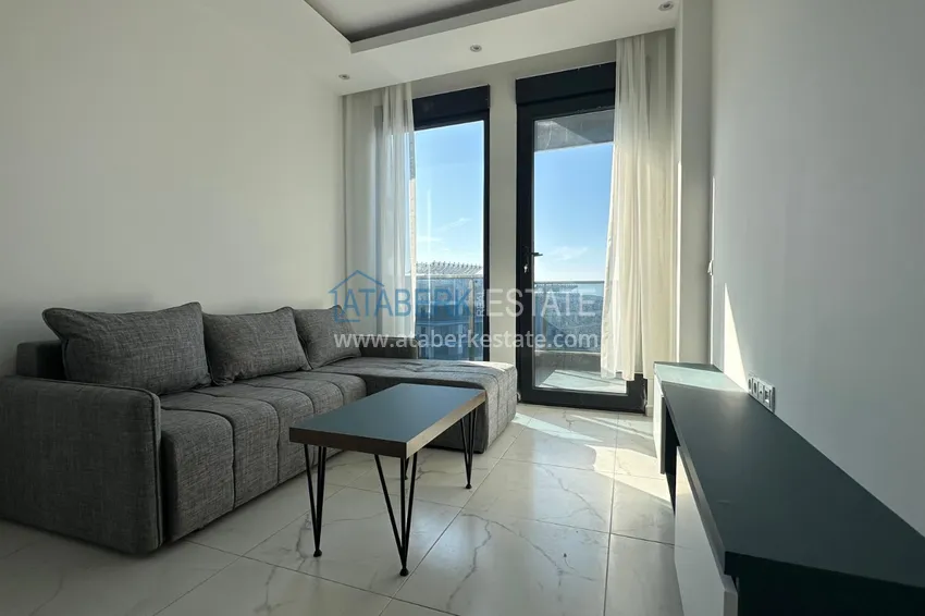 Purchase  Apartment with sea view and new furniture in a family complex — Kargicak, Alanya 2 