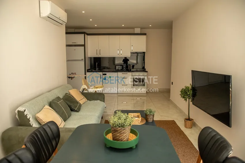 Purchase Furnished 2+1 apartment in a comfort-class complex — Alanya center, Cleopatra beach area 3