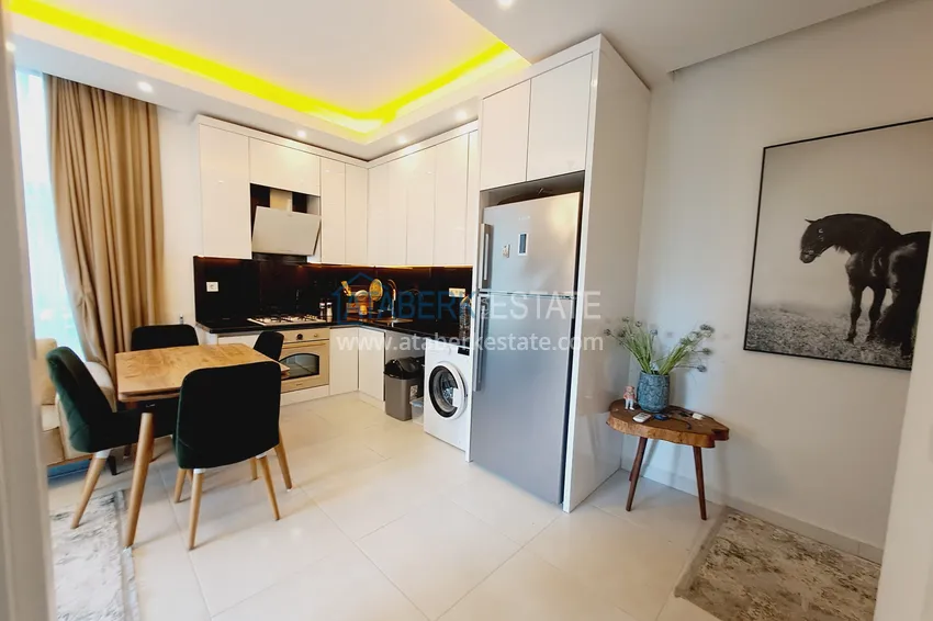 Purchase Turnkey 1+1 apartment with garden view in a hotel-type complex — Alanya, Mahmutlar district 3 