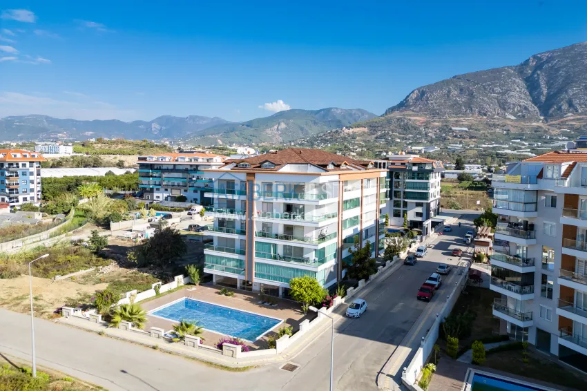 Apartment 1+1 with furniture and sea view — Kestel, Alanya 3 