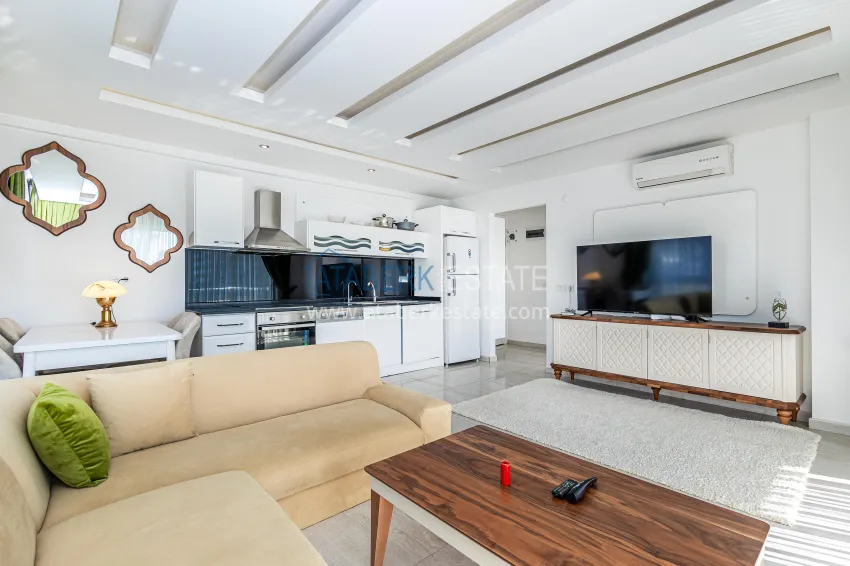 Purchase Apartment 1+1 with furniture and sea view — Kestel, Alanya 4 