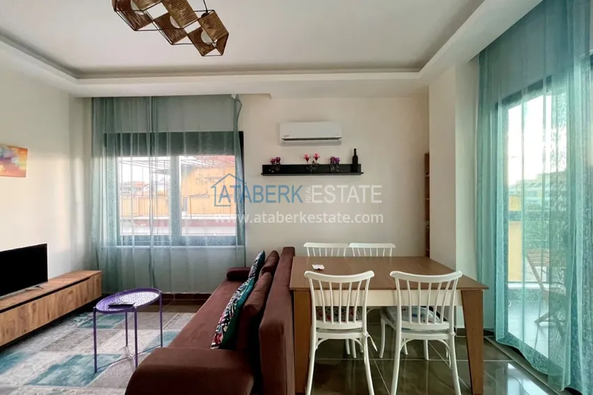 Purchase Turnkey one-bedroom apartment in the center of Alanya — Cleopatra beach area 2 