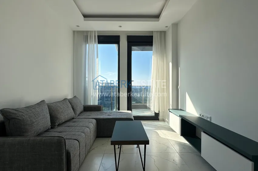 Purchase  Apartment with sea view and new furniture in a family complex — Kargicak, Alanya 3 