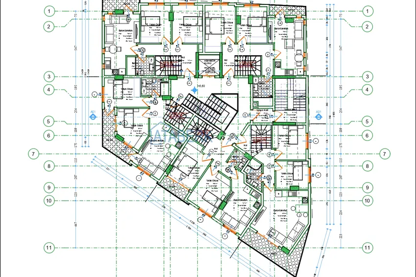 Buy cheap Investment project at the start of sales in the center of Alanya - 300 meters to Cleopatra beach 1 
