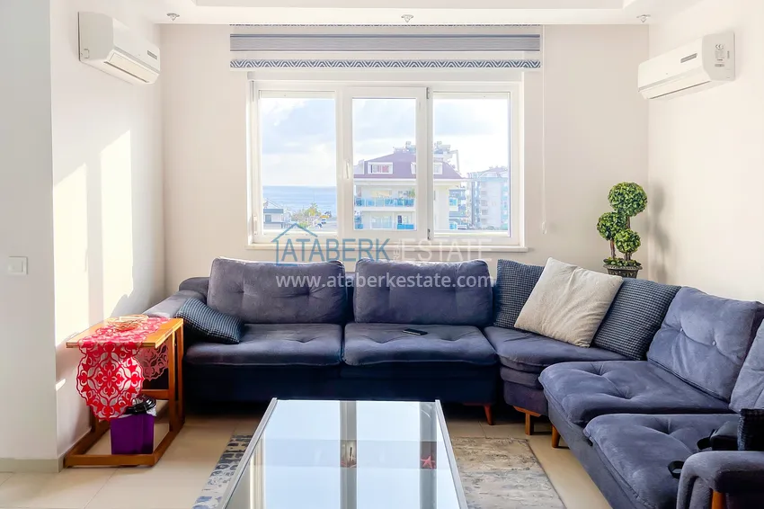 Purchase  Furnished duplex penthouse with sea view — Kestel, Alanya 2 