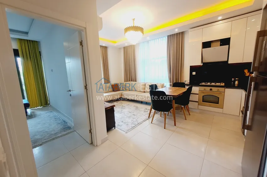 Purchase Turnkey 1+1 apartment with garden view in a hotel-type complex — Alanya, Mahmutlar district 4 