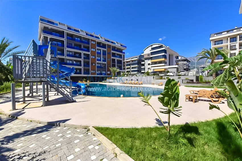 Apartment 1+1 with sea view in a prestigious complex — Kargicak district, 200 meters from the sea 4 