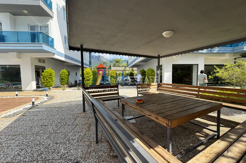 2+1 duplex with furniture and mountain views in a young modern complex, Oba district — Alanya 7