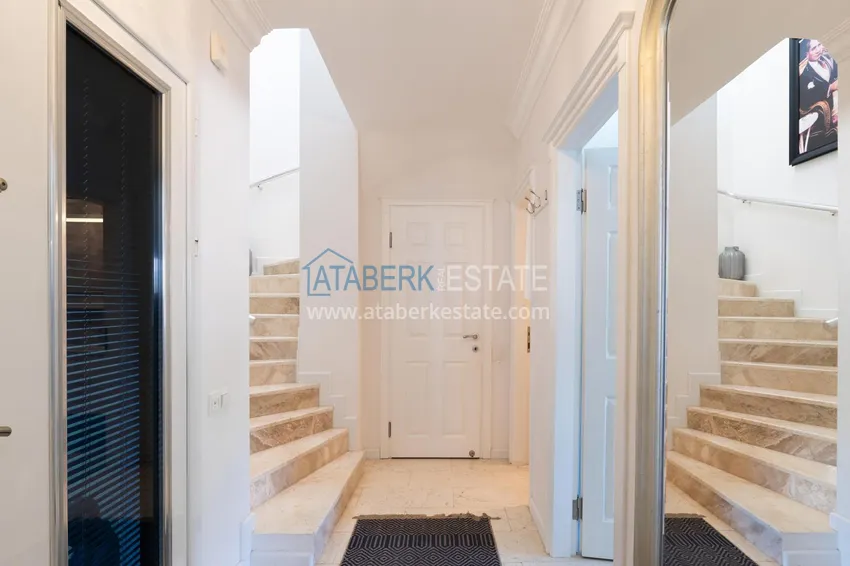 Purchase  Furnished 3+1 villa in Alanya, with spectacular panoramic views — Tepe mountain area 3 