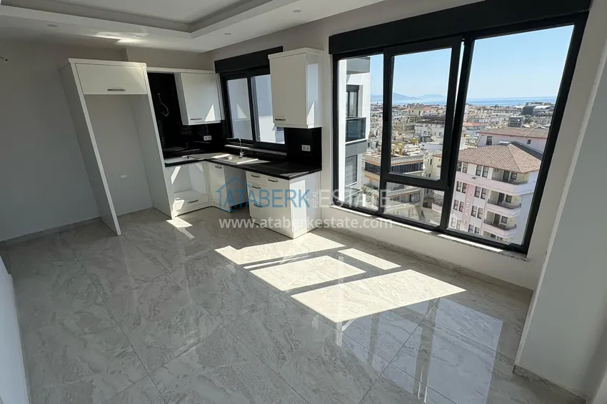 Purchase  1+1 apartment with sea and fortress views - Alanya center  4 