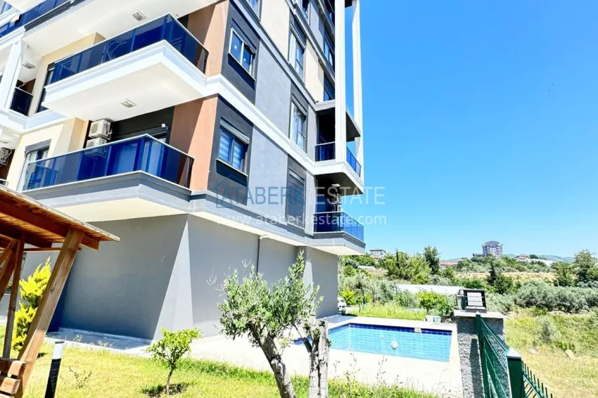 Finished 1+1 apartment in a cozy complex — Alanya, Avsallar district 4 