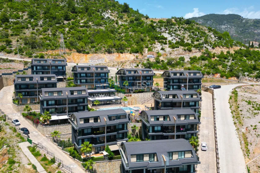 Luxurious penthouse duplex with panoramic views in a prestigious complex — Tepe, Alanya Center 4