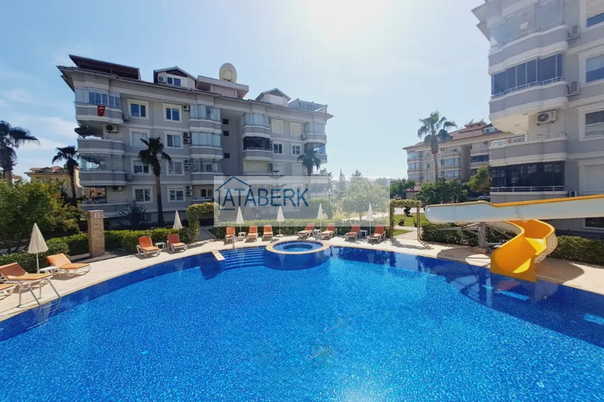 3+1 duplex with furniture in a comfortable complex — Alanya, Oba district 8 