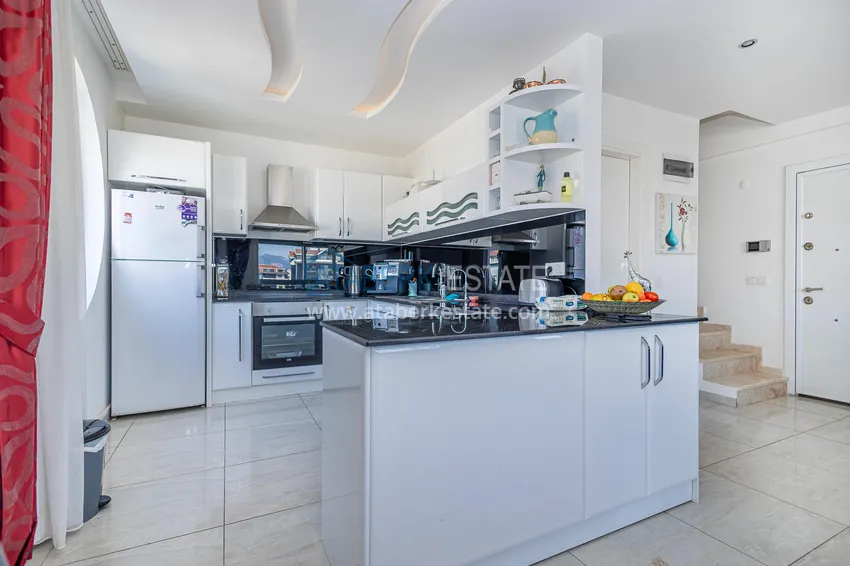 Purchase  Furnished duplex penthouse with mountain views — Alanya, Kestel district 6 