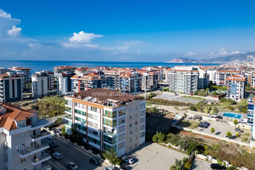 Apartment 1+1 with furniture and sea view — Kestel, Alanya 5 