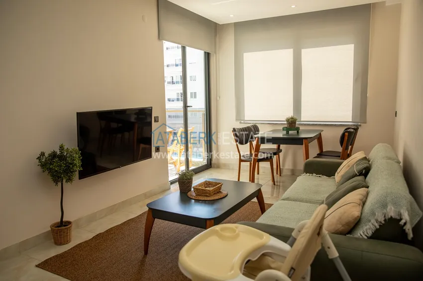 Purchase Furnished 2+1 apartment in a comfort-class complex — Alanya center, Cleopatra beach area 6