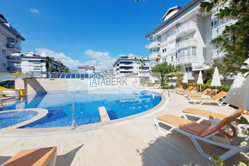 3+1 duplex with furniture in a comfortable complex — Alanya, Oba district 9 