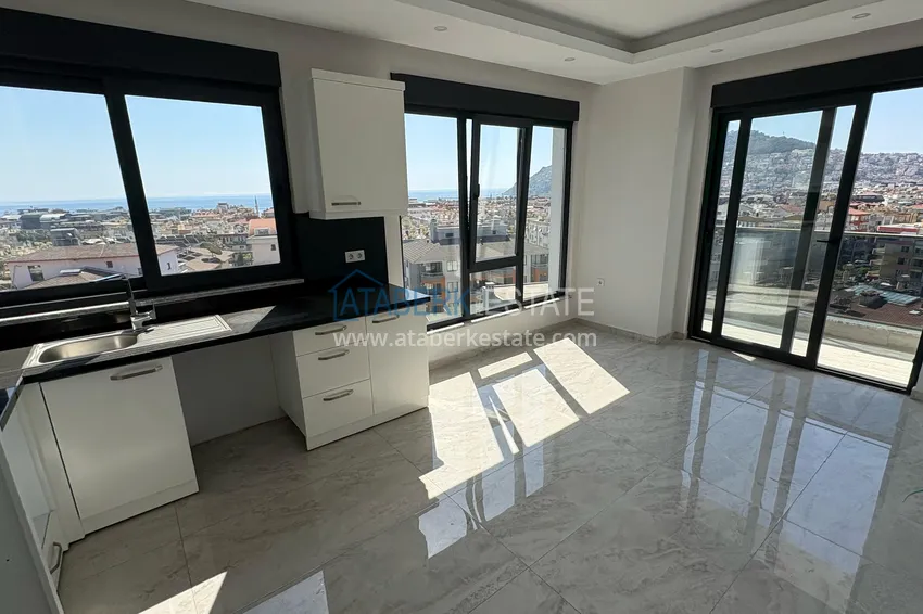 Purchase  1+1 apartment with sea and fortress views - Alanya center  6 