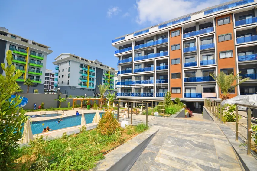 Apartment 1+1 with sea view in a prestigious complex — Kargicak district, 200 meters from the sea 7 