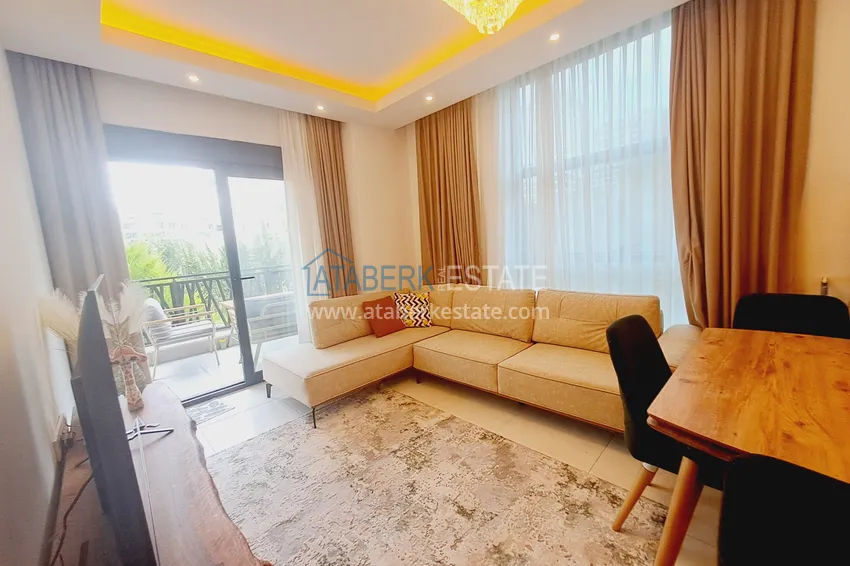 Purchase Turnkey 1+1 apartment with garden view in a hotel-type complex — Alanya, Mahmutlar district 7 