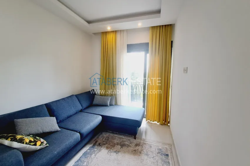 Purchase Turnkey 1+1 apartment with garden view in a hotel-type complex — Alanya, Mahmutlar district 8 