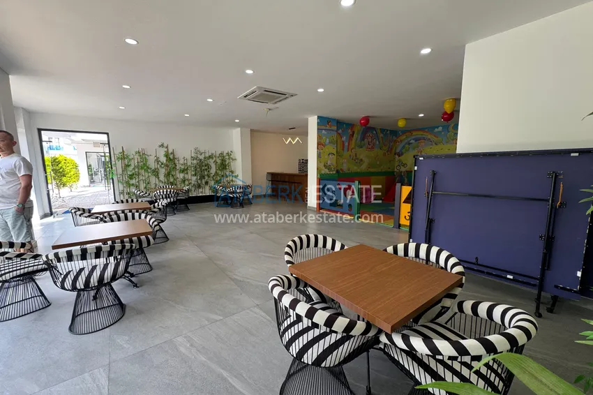 2+1 duplex with furniture and mountain views in a young modern complex, Oba district — Alanya 12